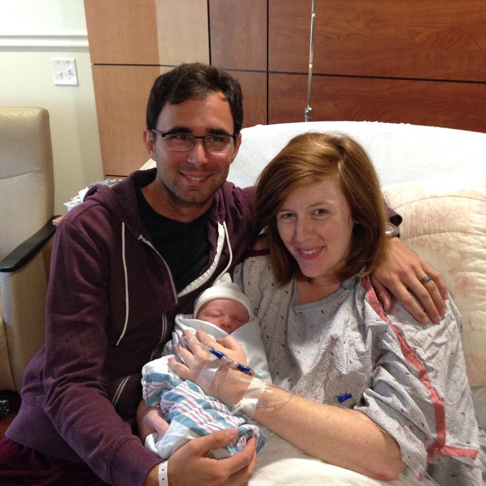 Holding new baby!