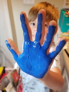 sensory-friendly blue hand stars