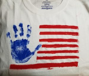sensory friendly activity July 4th patriotic tshirt