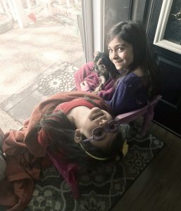 Girls Relaxing